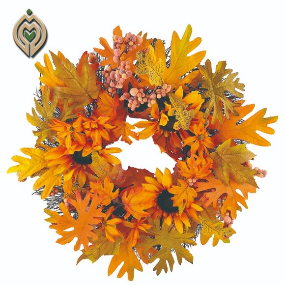 Yellow maple leaf handmade can hang the sun